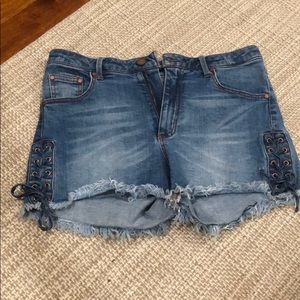 Black Label Denim Shorts